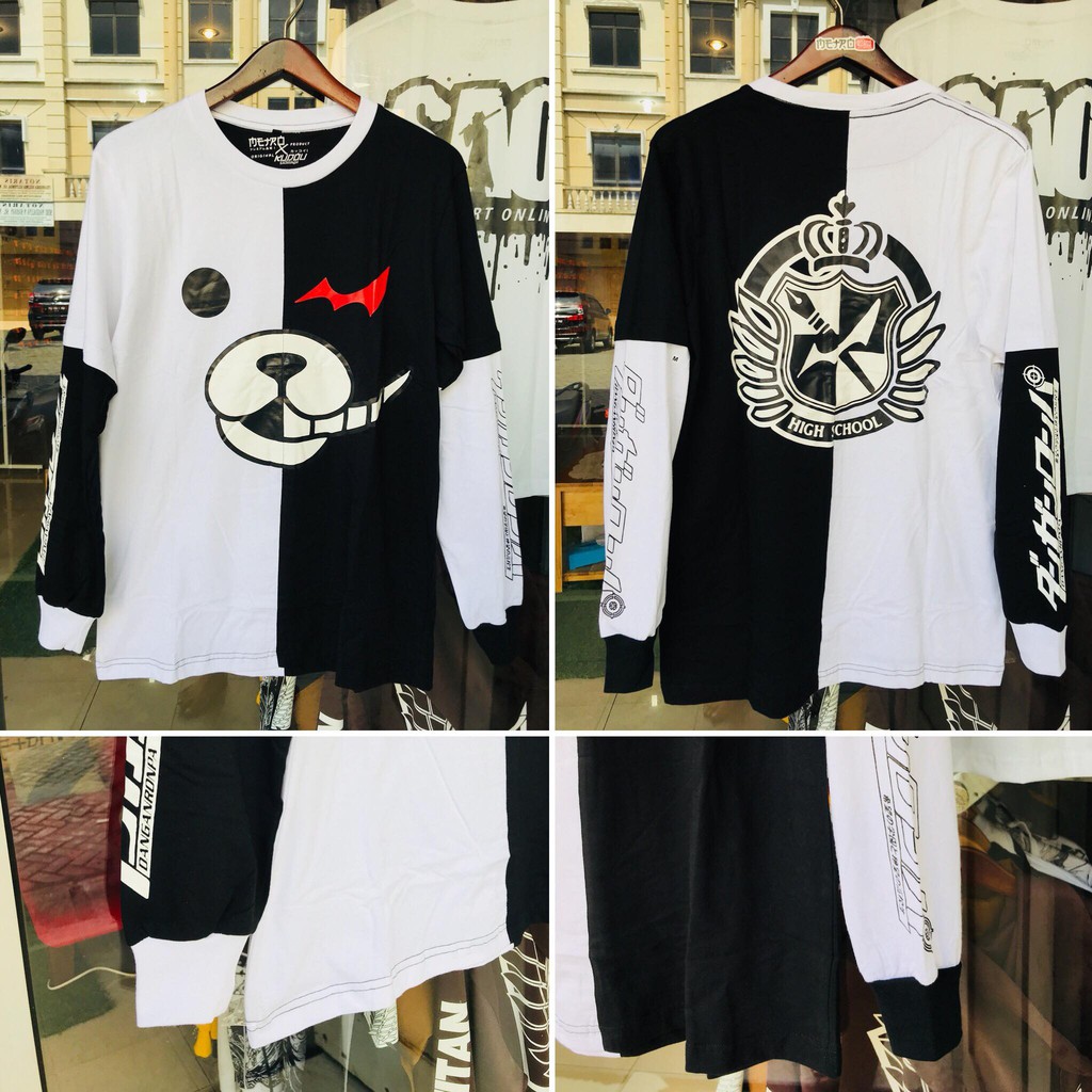 Longsleeve Double Layer Monokuma Danganronpa