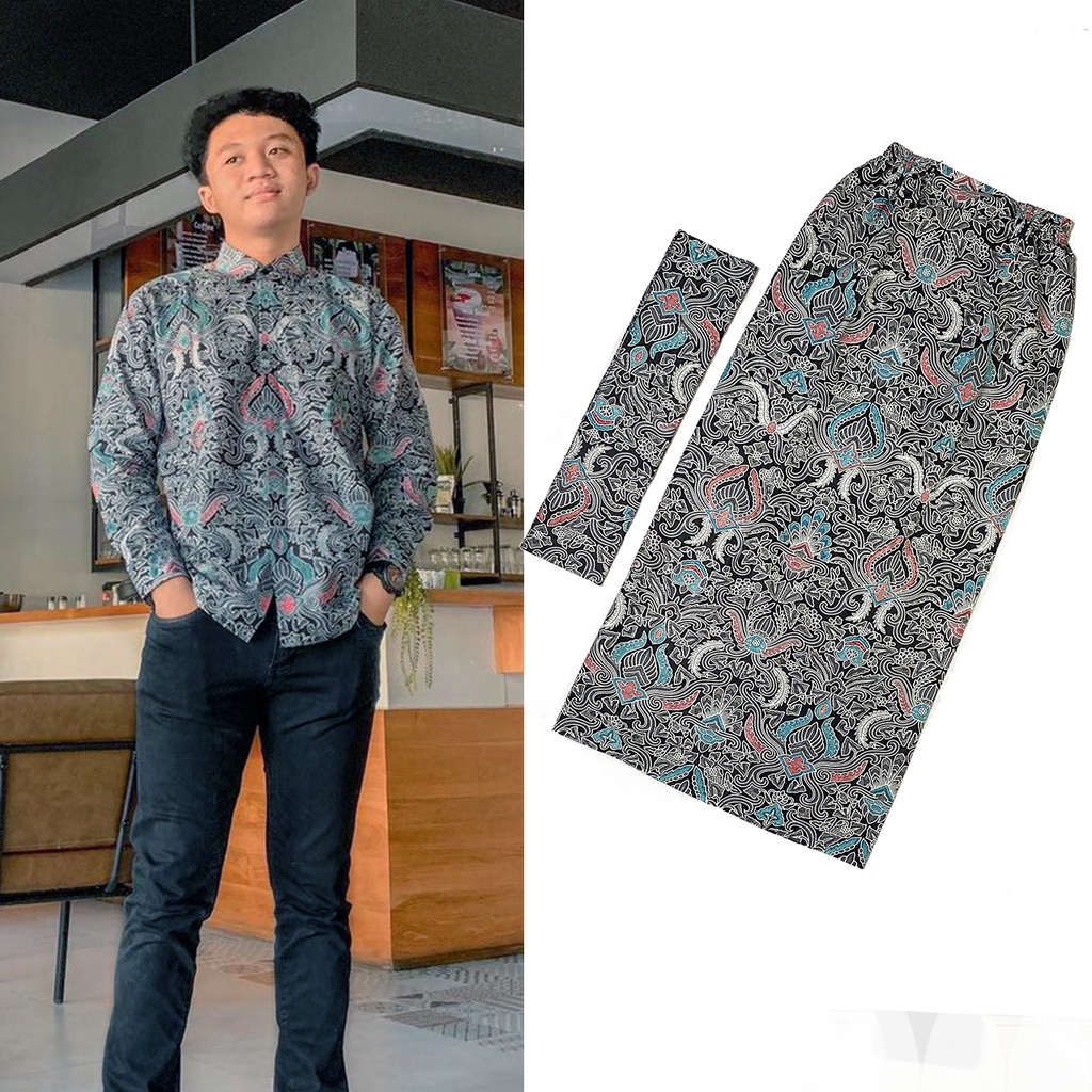 (MOTIF BARU) Nayaka Batik - Couple Rok dan Hem Batik Termurah Bahan Katun Prima Halus Update Motif Baru Kekinian Kemeja Batik Lengan Panjang Rok Kebaya Batik