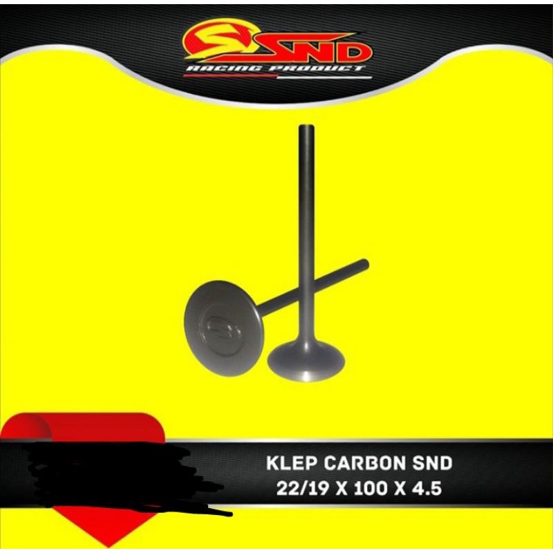 Klep carbon snd uk 22/19x100x4,5