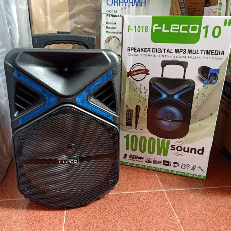 SPEAKER BLUETOOTH Speaker Karaoke Speaker USB Speaker FLECO - Tipe F-1018