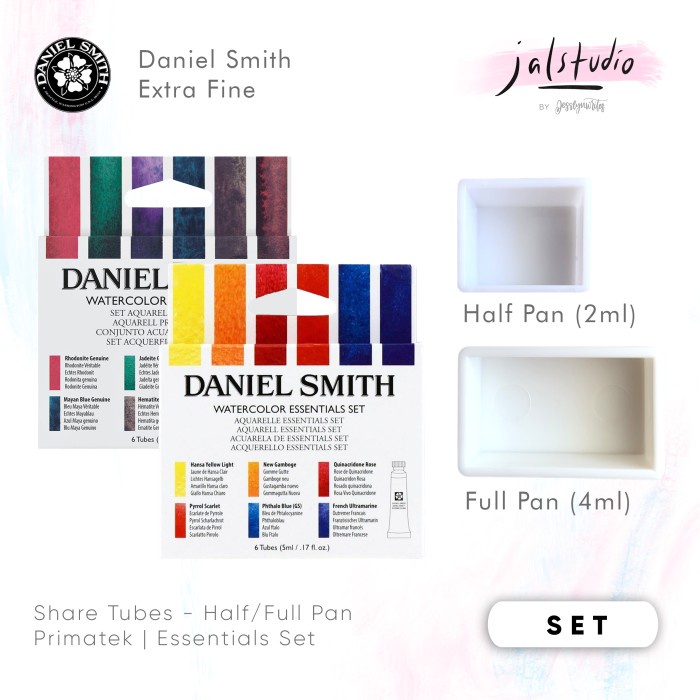 

Daniel Smith Watercolor Essentials Primatek Set Share Half Full Pan - Primatek Set