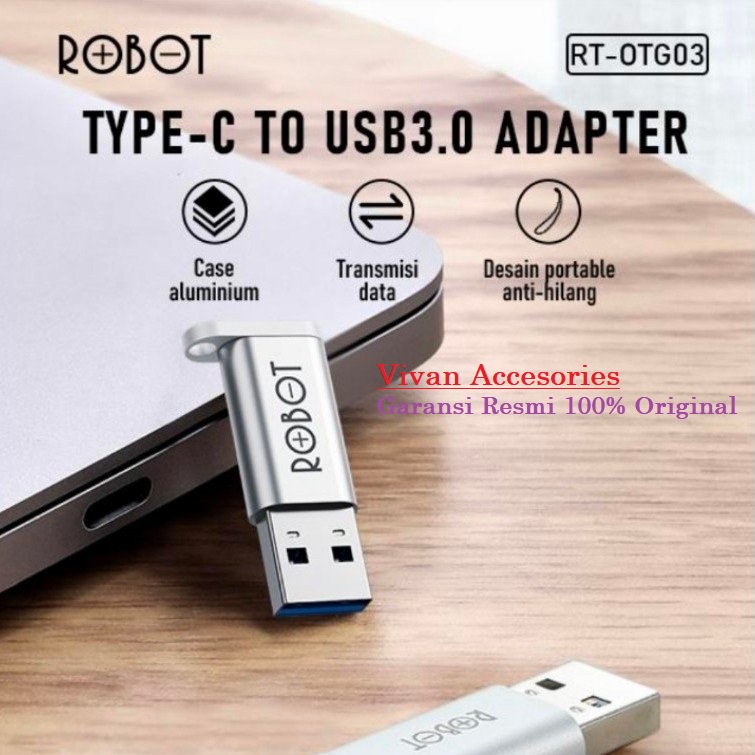 Robot RT-OTG03 USB 3.0 to Type-C /USB-C Small &amp; Portable OTG Adapter