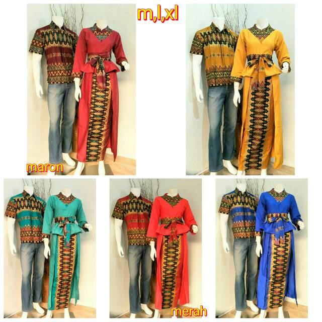 Sarimbit Couple Batik Span Modern RnB Azkana Etnic