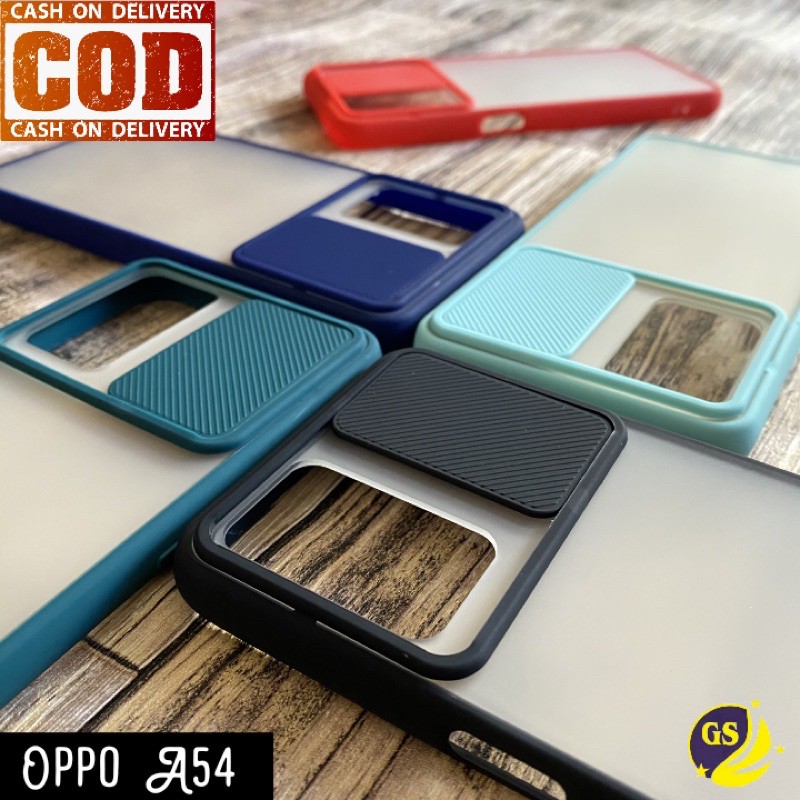 Slide Oppo A95 4G / Oppo A16 2021 A76 A96 A74 4G A74 5G A54 A15 A15s A33 A53 A52 A92 A9 2020 A5 2020 A31 A11K A12 A5S A7 F9 Reno 6 5G 5F 5 4 4f Slide Case Protection Camera Matte Candy Sliding Pelindung Kamera