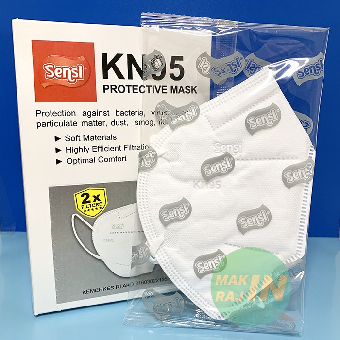 Masker - [Kn95] Sensi 6-Ply Kn95 Mask [Box Isi 20 Pcs Masker Kn 95]