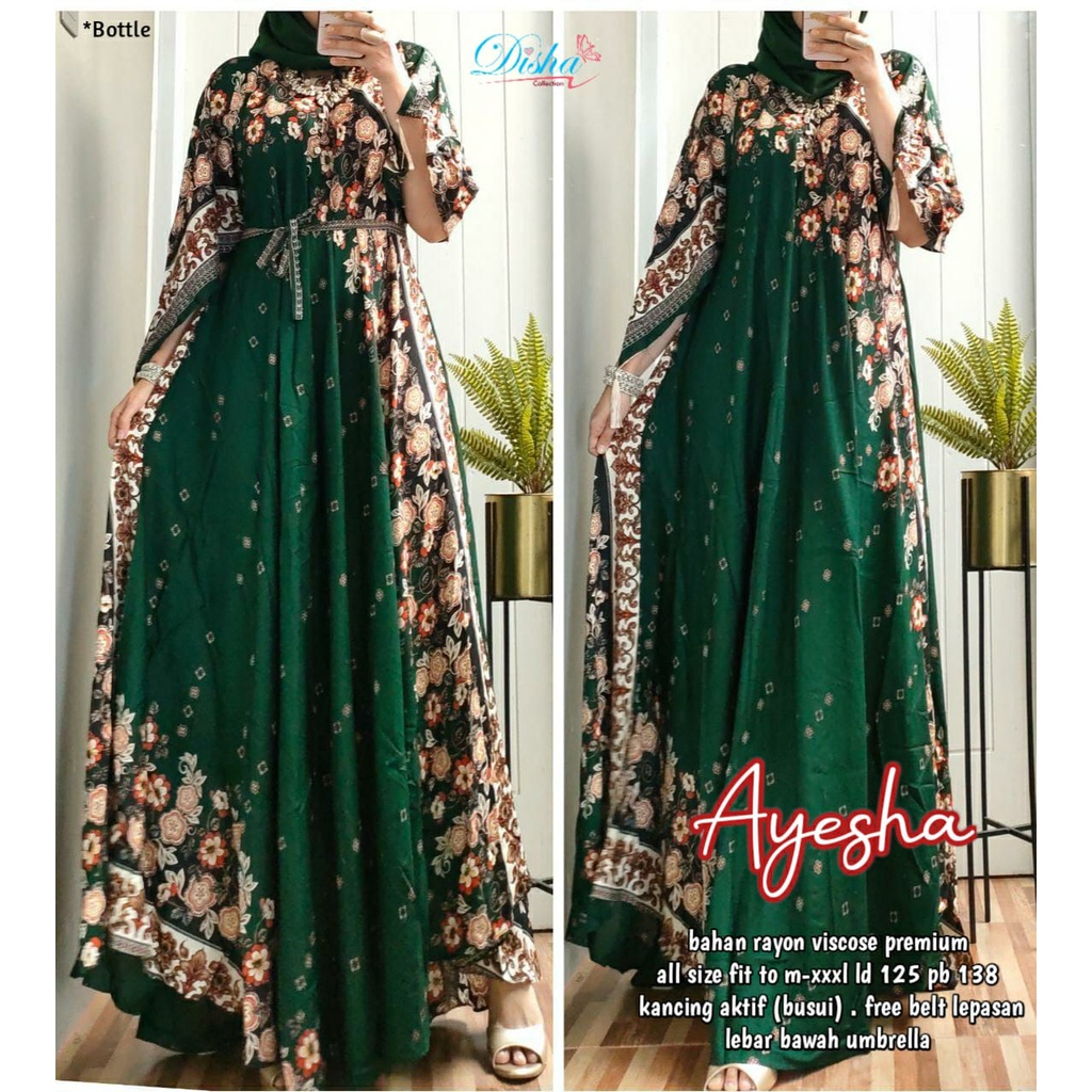 Ayesha Kaftan Umbrella Wanita Rayon Viscose Terbaru Ld 125