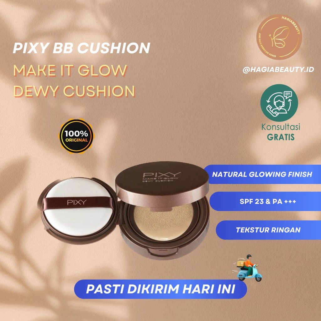 Bisa Cod - PIXY Dewy Cushion Make It Glow - BB cushion Pixy Original