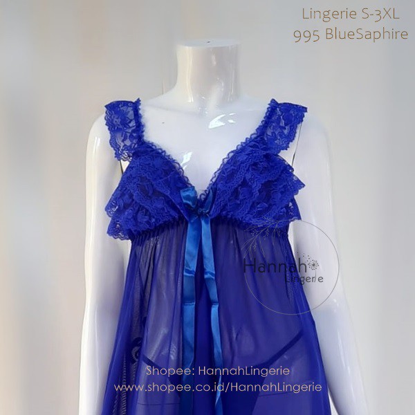 M L XL XXL XXXL Premium Hannah Lingerie Sexy Baju Tidur Seksi Lingerie Bigsize Lingering Wanita 995