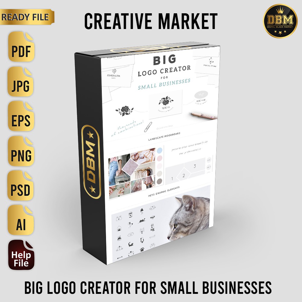 Big Logo Creator For Small Businesses - Adobe Photoshop &amp; Illustrator
