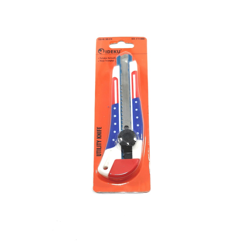 

Ideku Cutter besar 18mm Cutter Body Plastik Karet USA Pisau Cutter