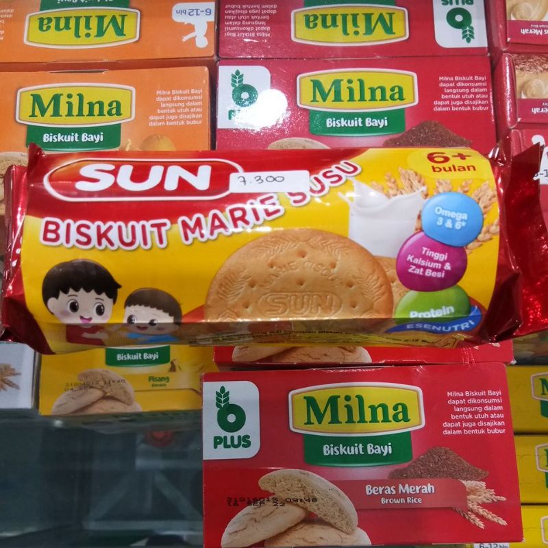 SUN BISKUIT MARIE SUSU 6+ 80GR 150GR