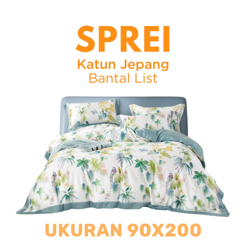 Sprei Katun Jepang 90x200 (Bantal List)