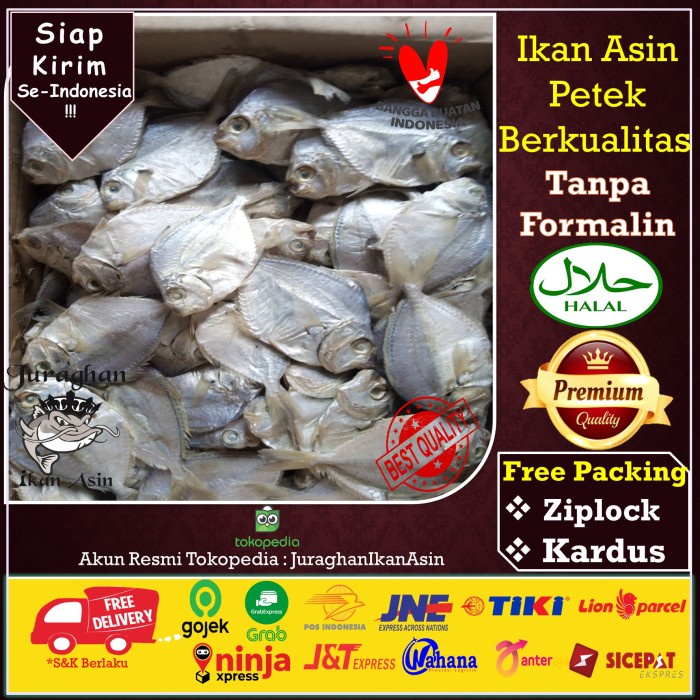 

Ikan Asin Petek TerEnak Ukuran Sedang Premium di Tangerang