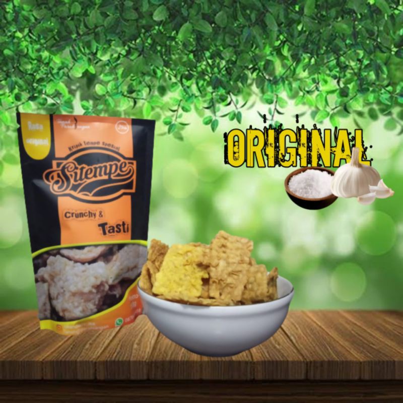 

SITEMPE kripik tempe khas bogor / cemilan / snack / rasa ORIGINAL