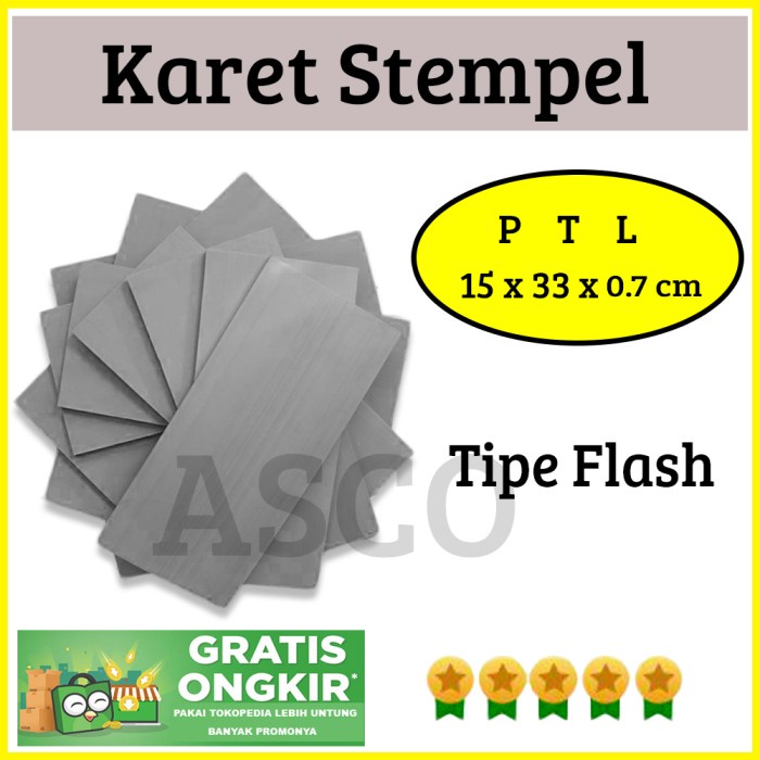 

Cuci Gudang Karet Stempel Flash Untuk Gagang Stempel 15 X 33 X 0.7 Cm Terlaris