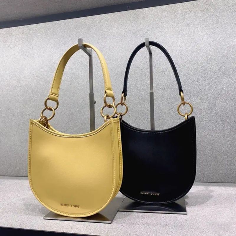 7.7 SALE | CK Ring Detail Hobo Bag / CK Ring Detail Curved Crossbody Bag
