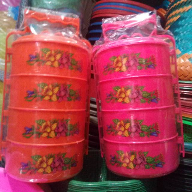 Rantang susun 4 plastik