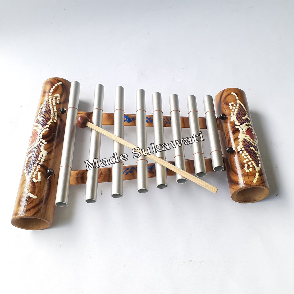 Gamelan Aluminium bambu 29cm Alat musik pukul mini bali