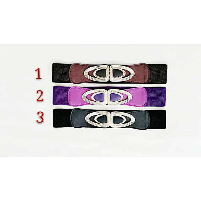 Ban pinggang karet obi.Sabuk wanita karet obi . gesper fashion obi.