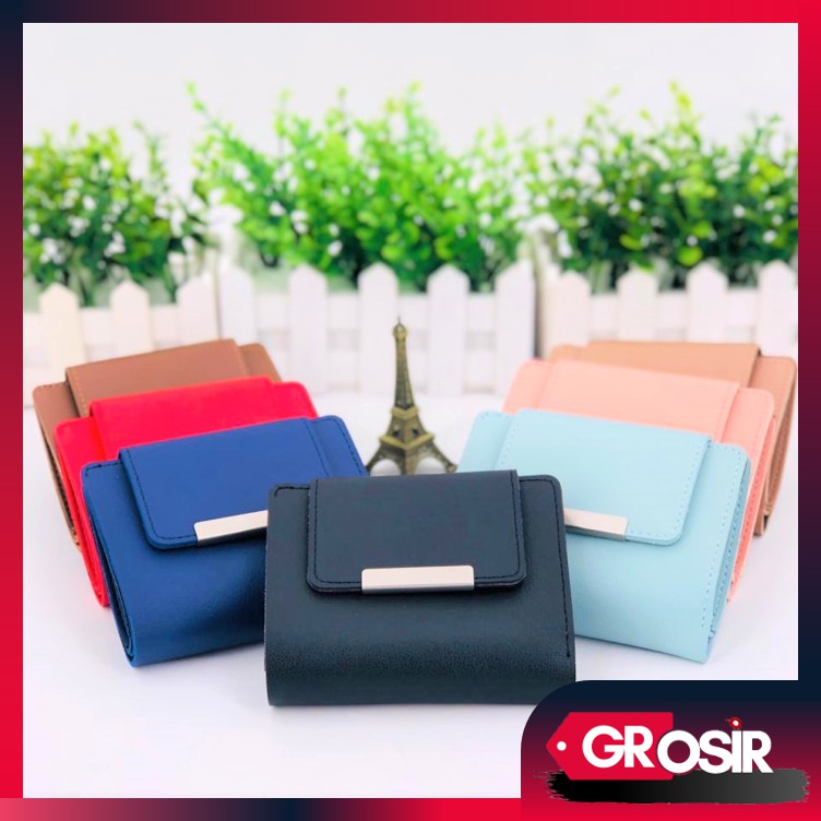 Grosir - D6341 Dompet Lipat Pendek Wanita / Dompet Wanita / Dompet Fashion Wanita / Import Batam