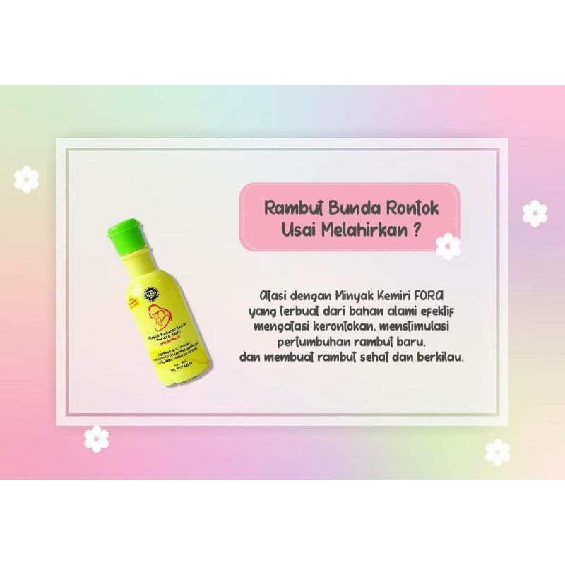 FORA Minyak Kemiri 65ml Hair Lotion Oil Baby Penyubur Rambut Bayi dan Anak