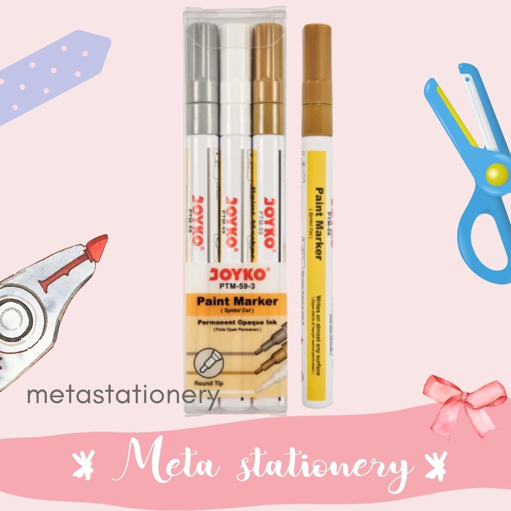 

Paint Marker / Spidol Cat Permanen PTM-59-3 Joyko