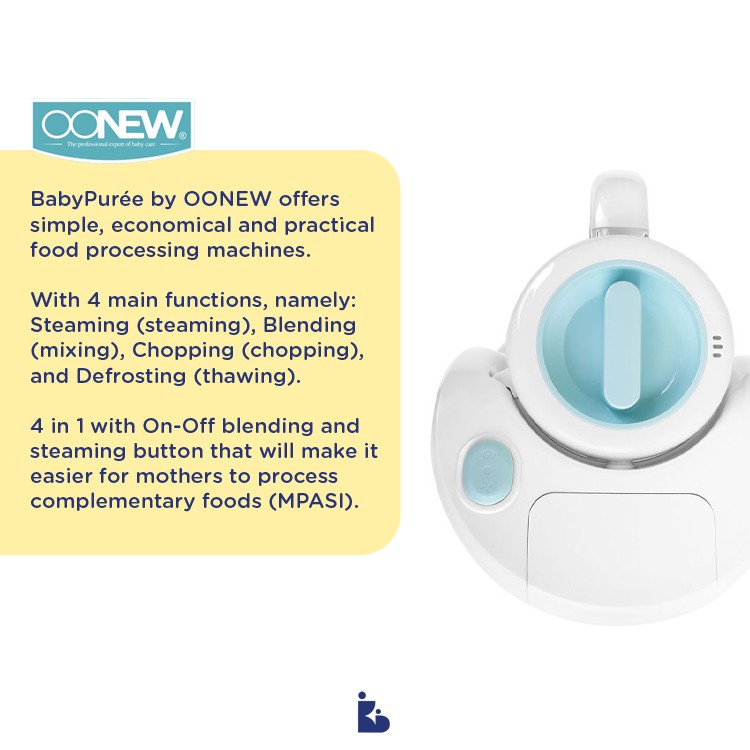 OONEW Petite Series 4in1 Baby Food Proccesor | Mesin Pengelola Makanan