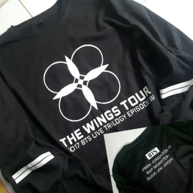 T-shirt / kaos bts the wings tour bangtan boys kpop