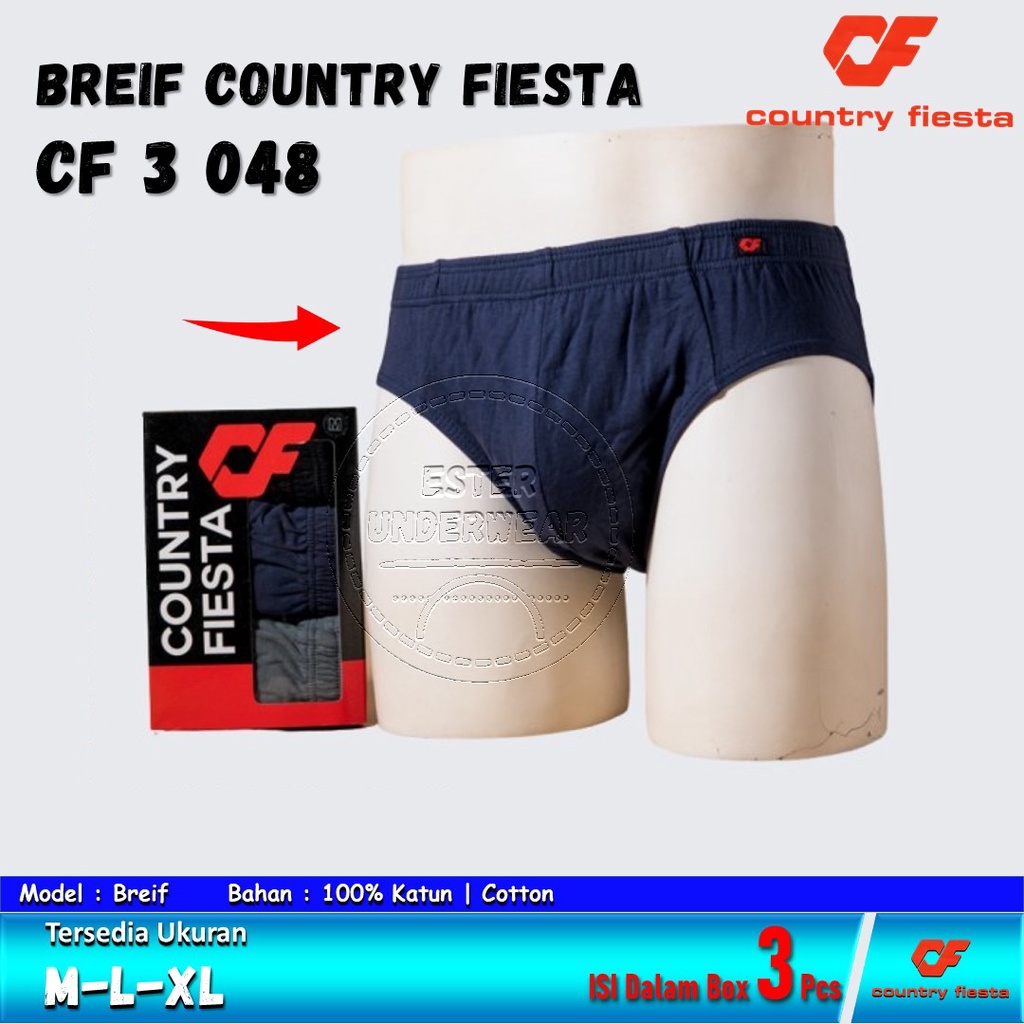 Celana Dalam COUNTRY FIESTA KARET DALAM CF 048 ISI-3 Pcs