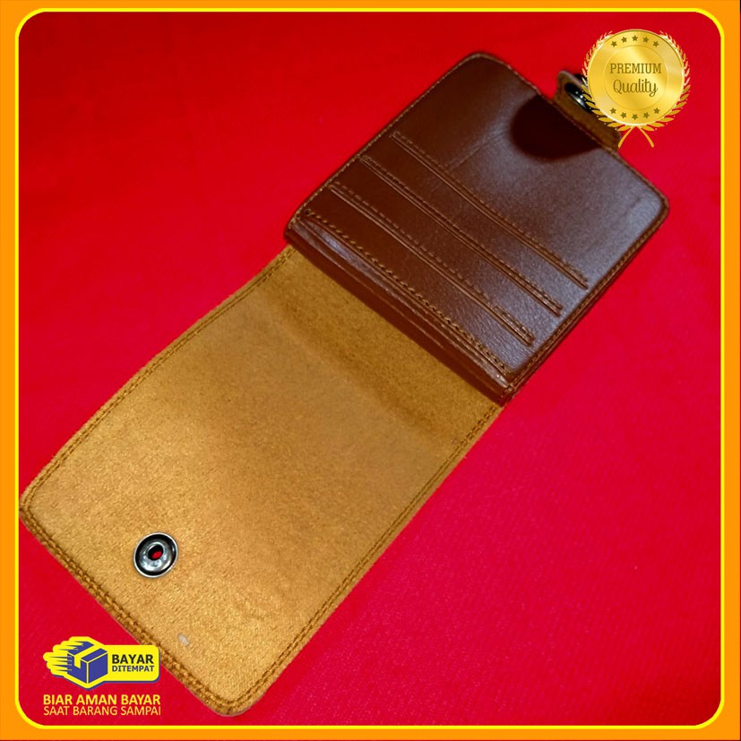 Dompet groisr Pria levis Model kancing pendek Cod