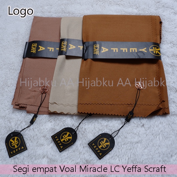 Aa store Hijab segi empat voal miracle polos lasercut exlusive by yeffa scraf