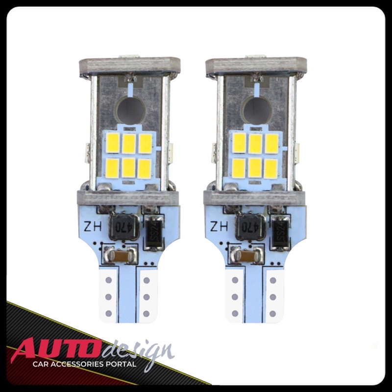 Lampu Led Mobil Motor T15 T10 W16W Chip 3020 18 Mata Led Alumunium Canbus Super Terang