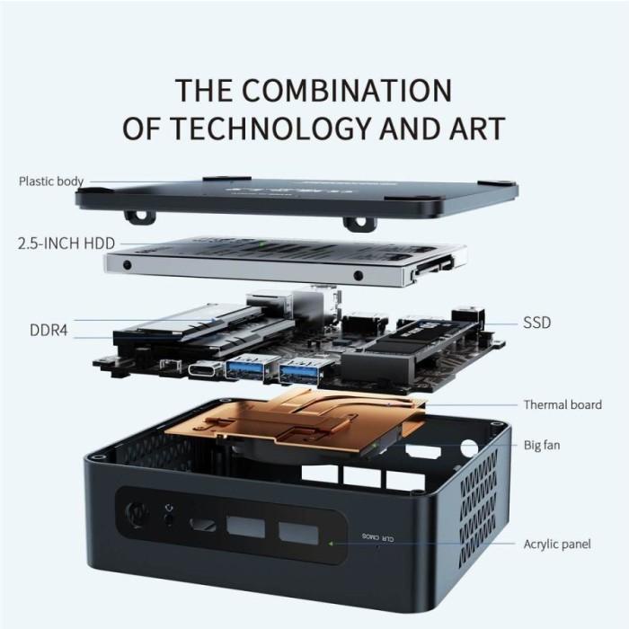 Mini PC Beelink U59 16GB/512GB SSD Intel N5095 Jasper Lake Windows 11