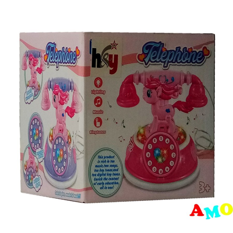 Mainan Telephone anak Little Pony 009-16 ST _ Mainan Anak Lucu MurahTelephone Musik Karakter unik