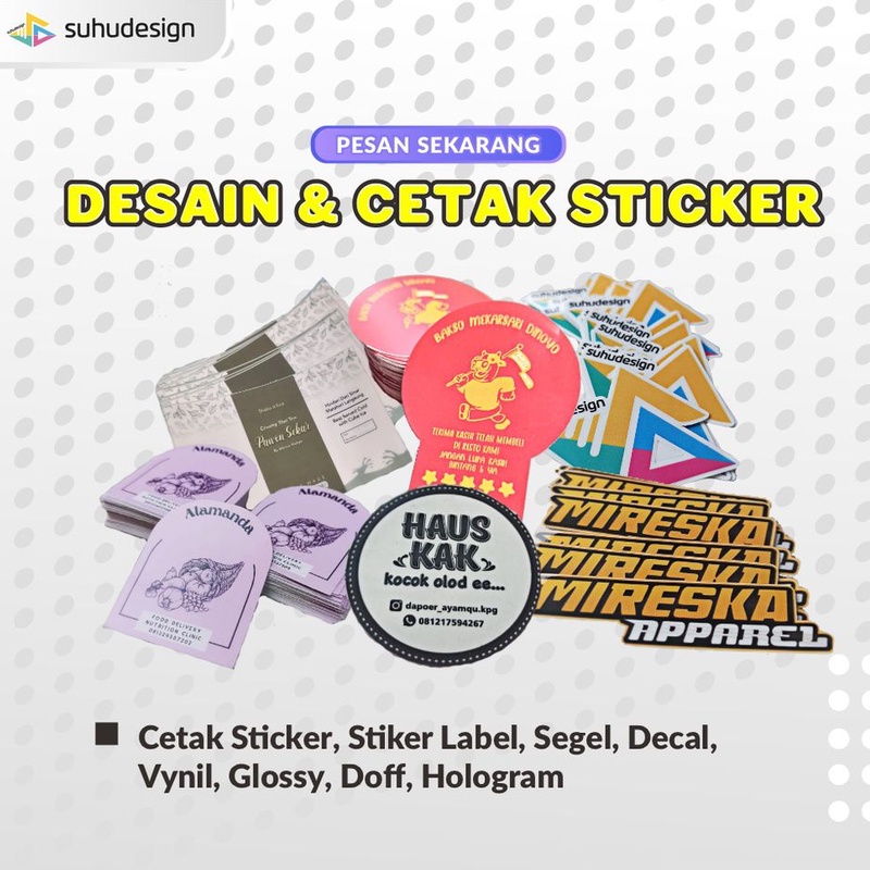 

[PROMO MURAH!!!] CETAK STICKER/ STIKER LABEL/ SEGEL/ DECAL/ VYNIL/ GLOSSY/ DOFF/ HOLOGRAM/ Stiker Label Usaha/ Stiker Kemasan / Stiker Produk/ Label Usaha Makanan / Cetak Label Minuman/ Sticker Custom Kemasan Termurah [PENGERJAAN CEPAT]