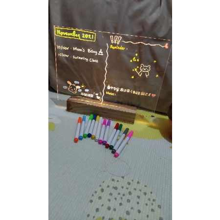 

Acrylic Planner / Acrylic Board Lamp A4 tebal 3 mm