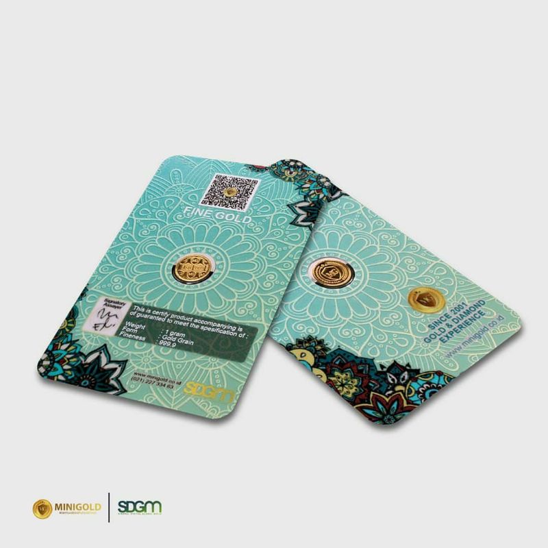 MiniGold Murah 0,5gr , 1gr dan 1,5gr Mini Gold 24karat Original-5