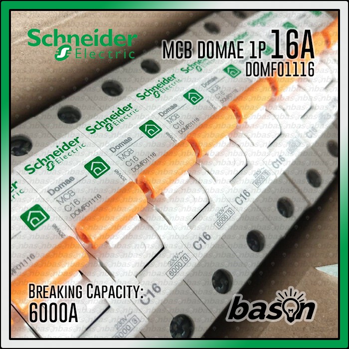 SCHNEIDER MCB Domae 1Phase 16A - circuit breaker / pemutus sikrit