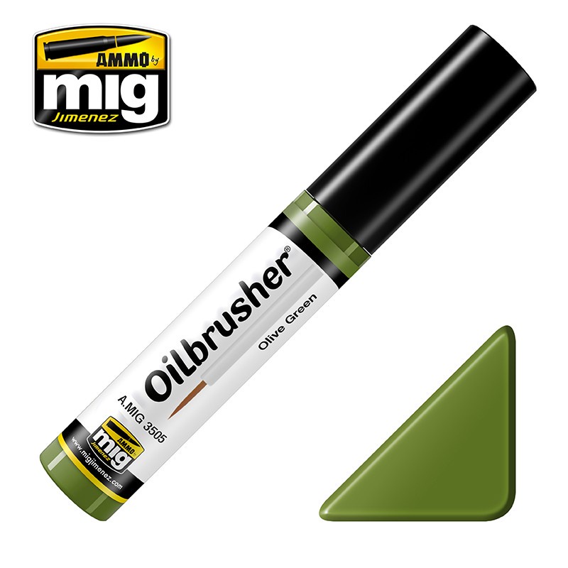 

AMIG3505 : OLIVE GREEN - Oilbrusher Ammo Mig