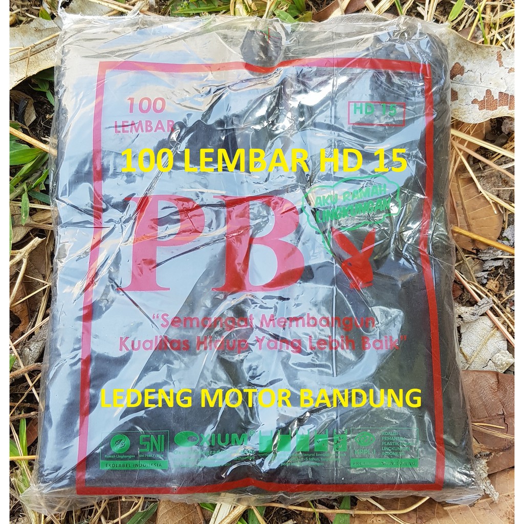 HD15 Kresek Hitam 100 Lembar Kantong Plastik HD 15 x 30