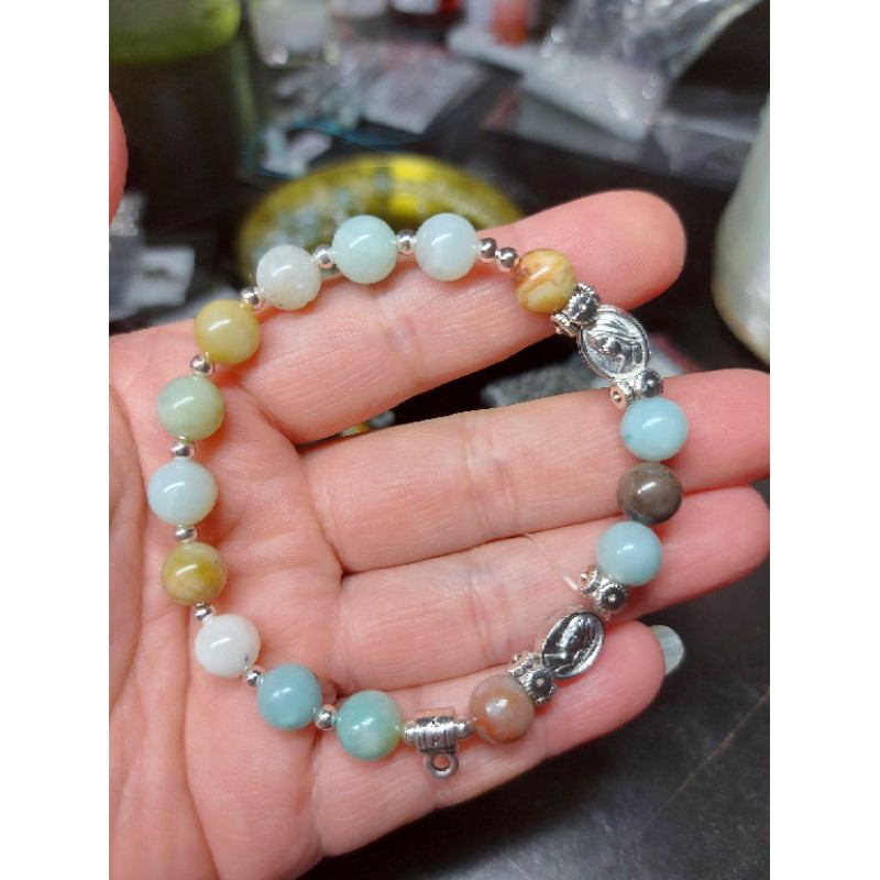 gelang rosario batu alam amazonite