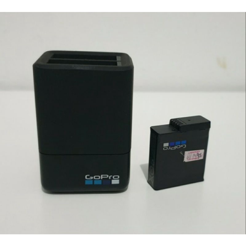 dual charger gopro 7 plus baterai original