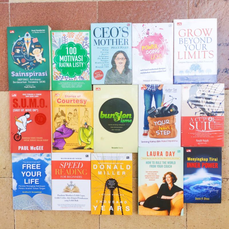 OBRAL BUKU MOTIVASI / PENGEMBANGAN DIRI / INSPIRASI / YOUR NEXT STEP / SAINSPIRASI / FREE YOUR LIFE / ORIGINAL 2a 9e-1