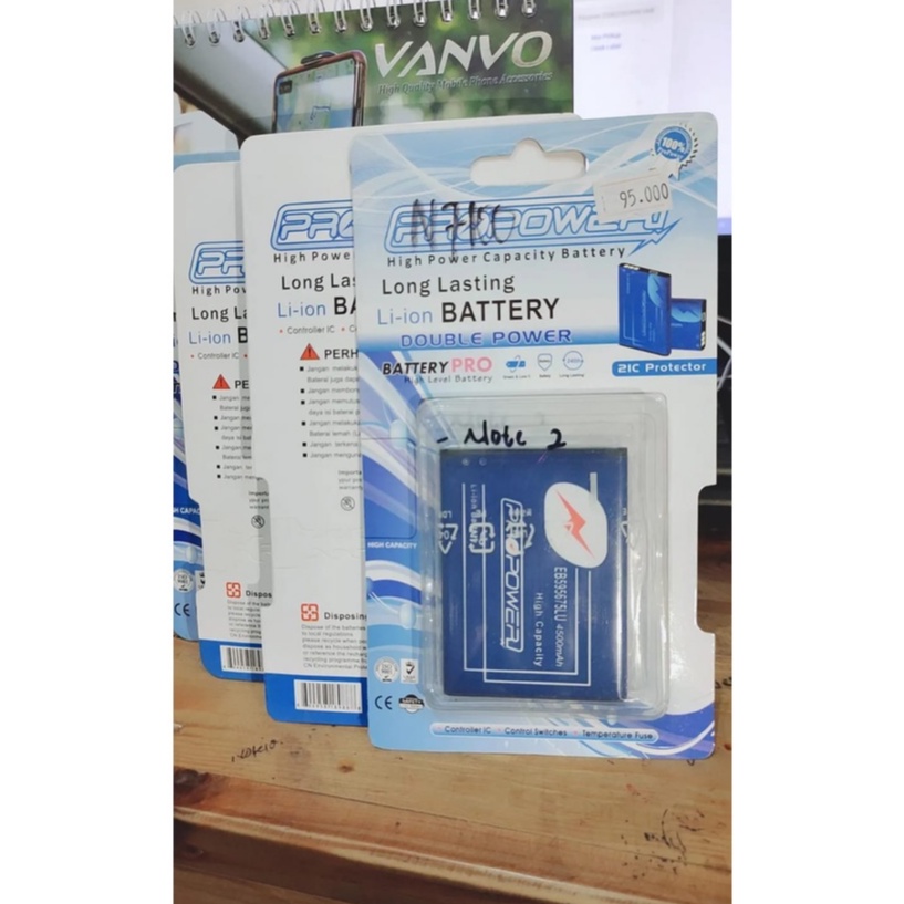 PRO POWER BATTERY BATRE SAMSUNG NOTE 2  BATRE SAMSUNG 4500 MAH BATRE DOBEL POWER BATTERY