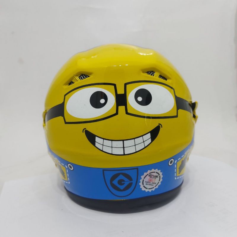 Helm Anak karakter SNI Minion 3 SD 9 Tahun