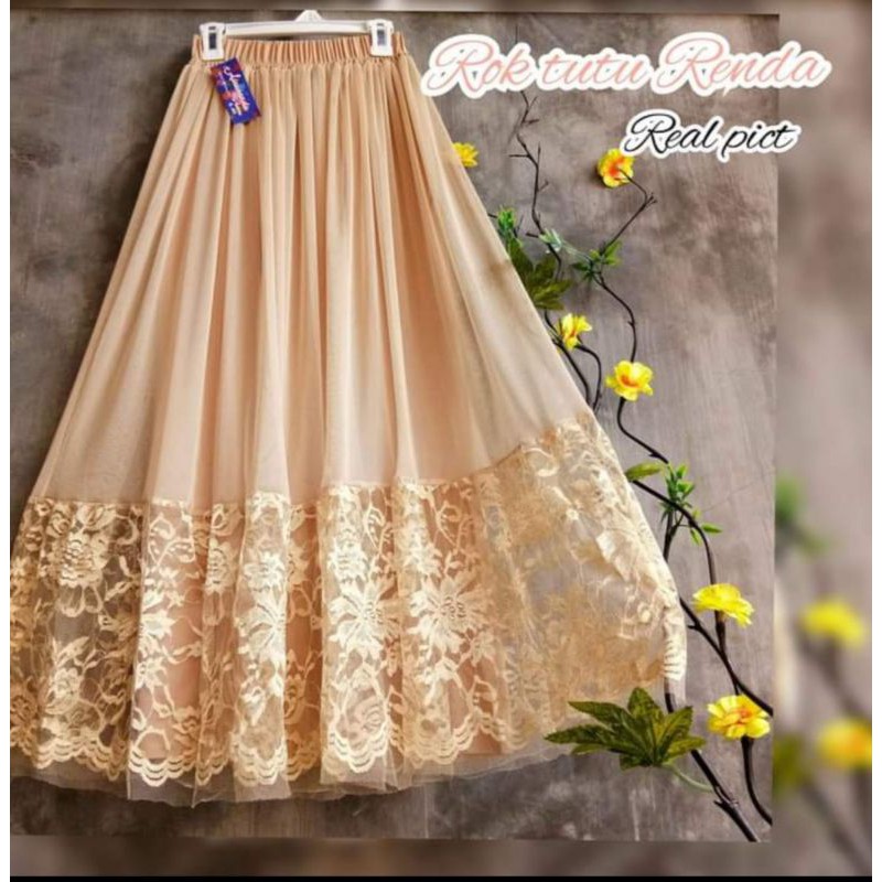 ROK TUTU RENDA PREMIUM