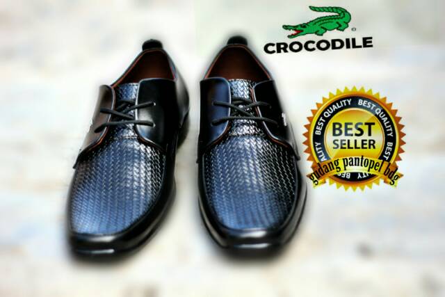 SepatuPantofel  Pria crocodile hitam Kulit Kantor Kerja Formal  Formal Pesta kuliah nikahan