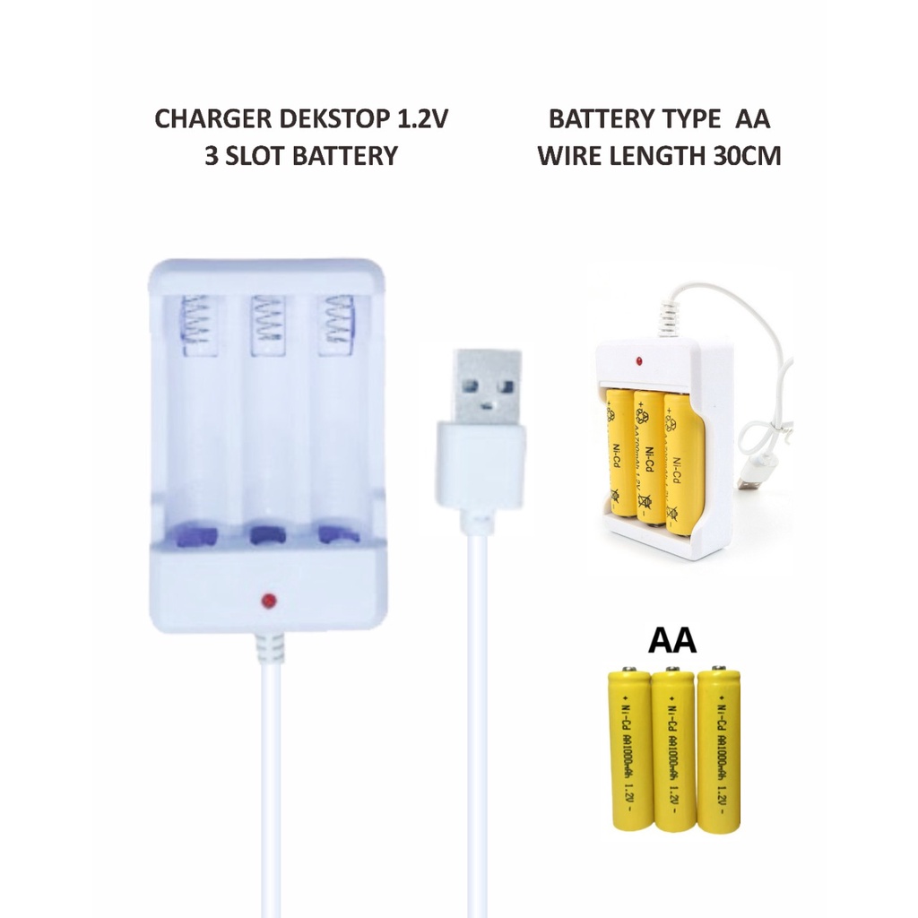 CHARGER DEKSTOP 3 BATTERY AA