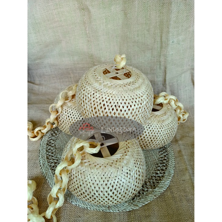 Kap  Lampu Cafe Lampu Gantung Lampu Bambu Bentuk Mangkok Unik