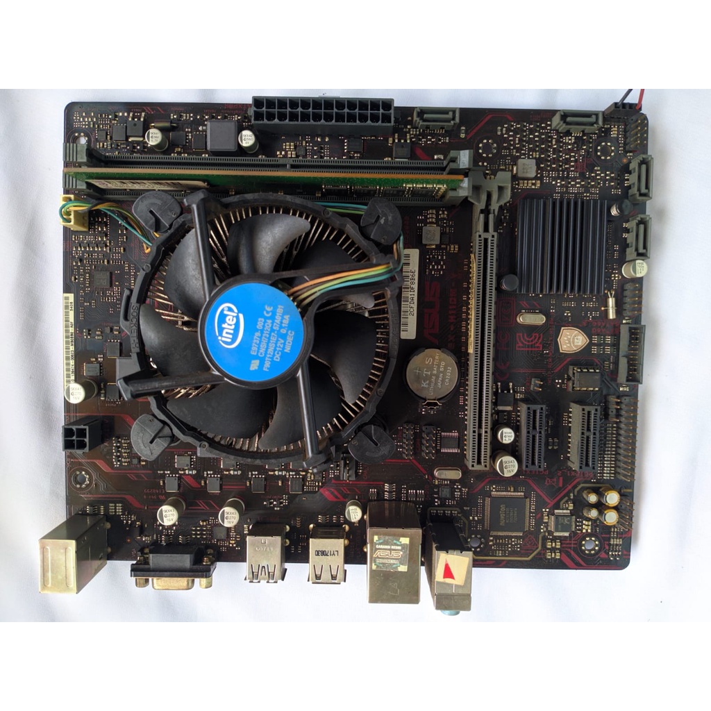 Paketan Processor i3 7100, motherboard asus ex h110 v, RAM 16gb DDR4, procie prosesor mobo bekas mur